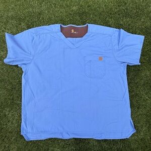 Carhartt Men's Light Blue Scrub Tee